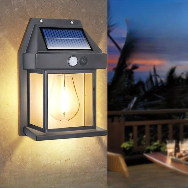 Välisseinale mõeldud päikesetoitel lamp