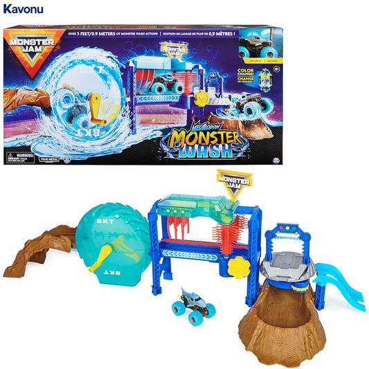 Värvi muutva mänguautode pesula lastele