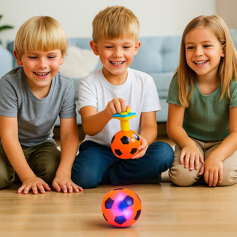 Helendav LED-jalgpallipööris