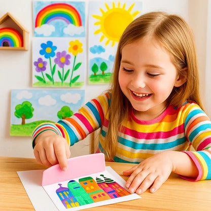 Loominguline vikerkaarevärvide joonistamiskomplekt