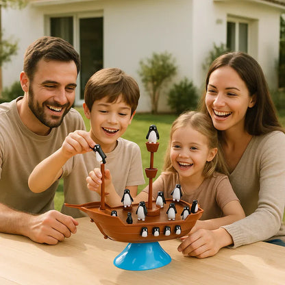 Pingviinide piraadilaev – tasakaalukomplekt kogu perele