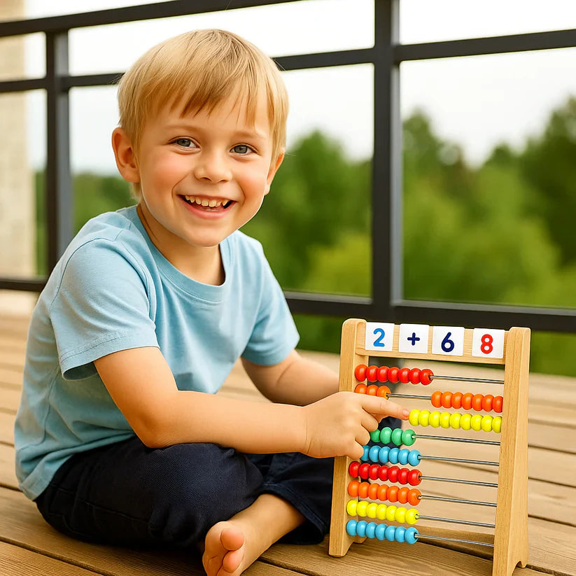 Puidust arvutuskast õppimiseks ja harjutamiseks