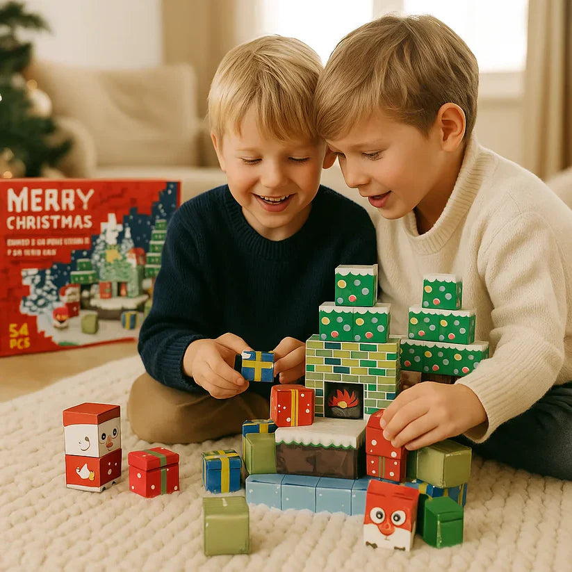 Jõuluteemaline magnetkuubikute komplekt