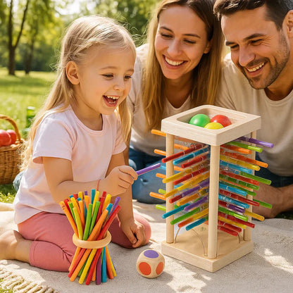 Hariv puidust kuulide ja pulkade osavusmäng