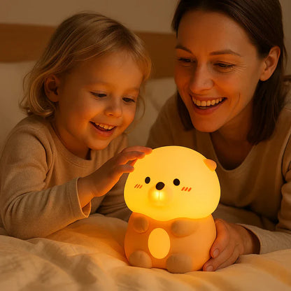 Armas saarmas – silikoonist öölamp