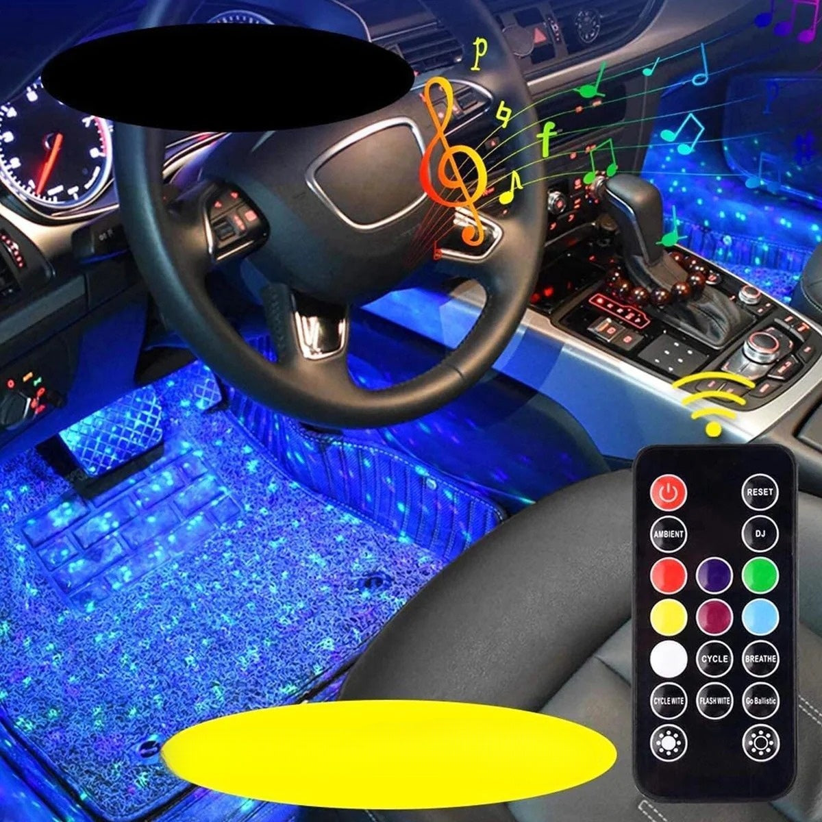 Juhtmevaba RGB salongivalgustus – värvid, mis liiguvad muusika rütmis