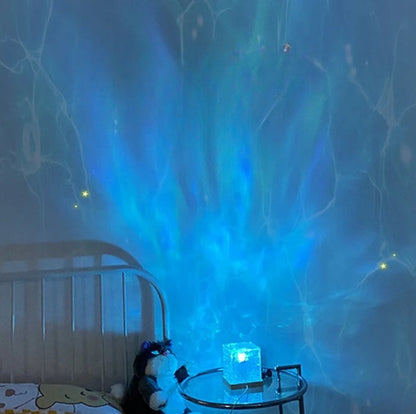 Kristallprojektor-lamp – 16 värvi, rahustav ookeaniefekt