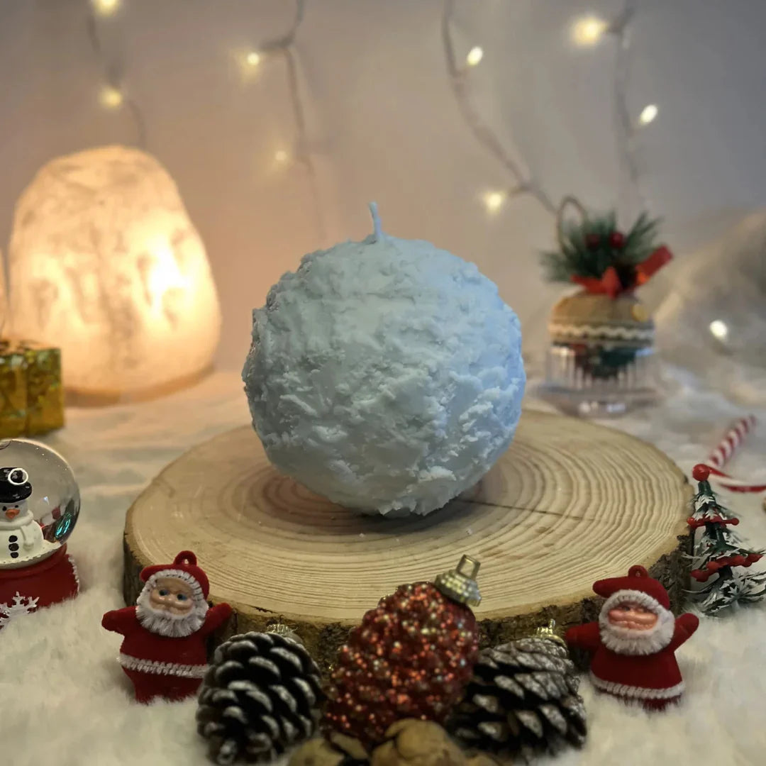 Dekoratiivne talveküünal „Lumepall“