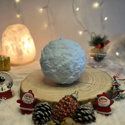 Dekoratiivne talveküünal „Lumepall“