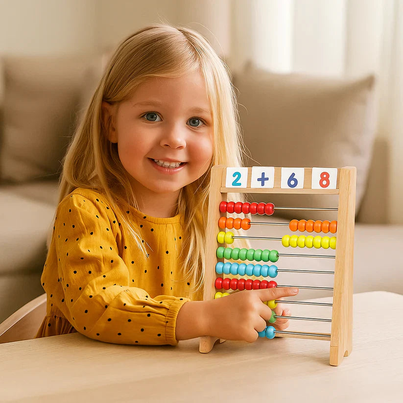 Puidust arvutuskast õppimiseks ja harjutamiseks