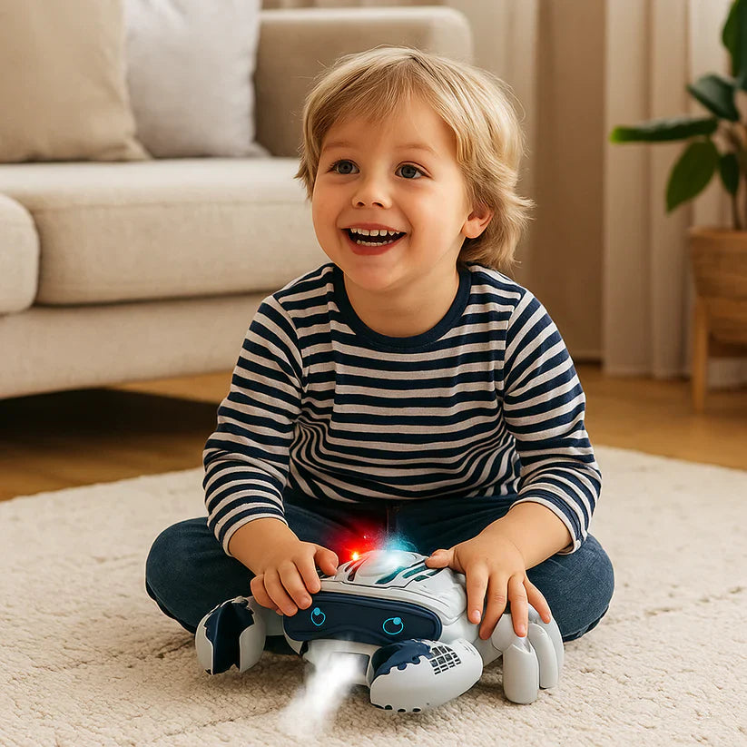 Helendav muusikaline krabi õrna veeuudu efektiga