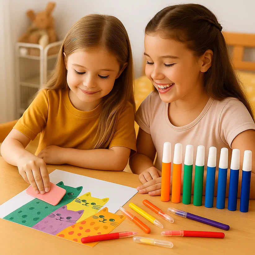 Loominguline vikerkaarevärvide joonistamiskomplekt