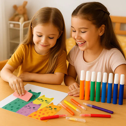 Loominguline vikerkaarevärvide joonistamiskomplekt