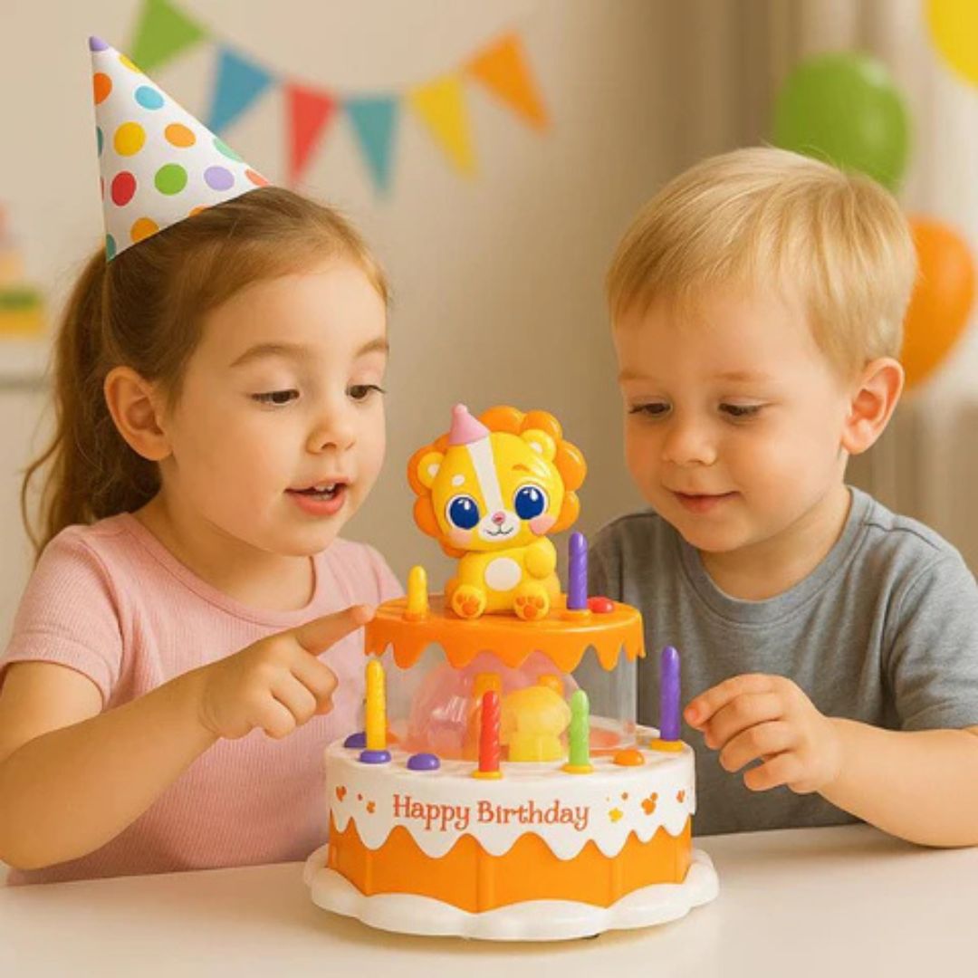 Tantsiv Sünnipäevatort – Muusikaline LED Mänguasi Lastele