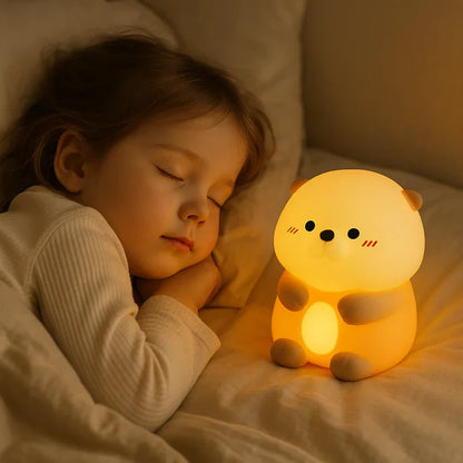 Armas saarmas – silikoonist öölamp