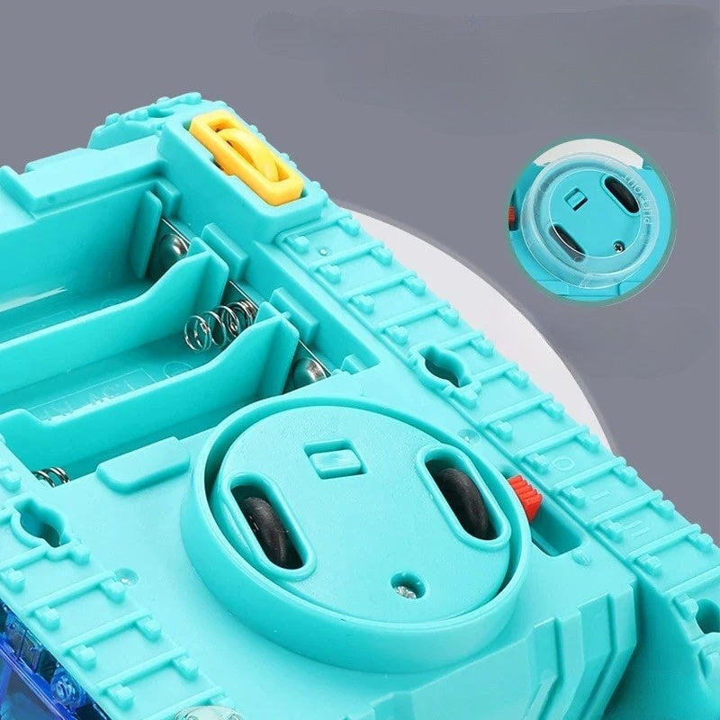 Tantsiv ja valguses vilkuv muusikaline ekskavaator