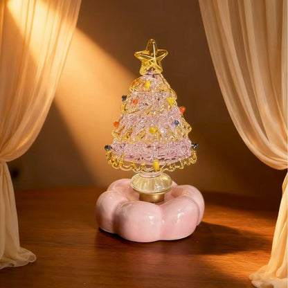 Pöörlev klaasist ja keraamikast valmistatud kaunistus