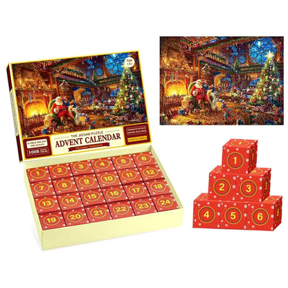 Jõuluteemaline pusle-adventkalender