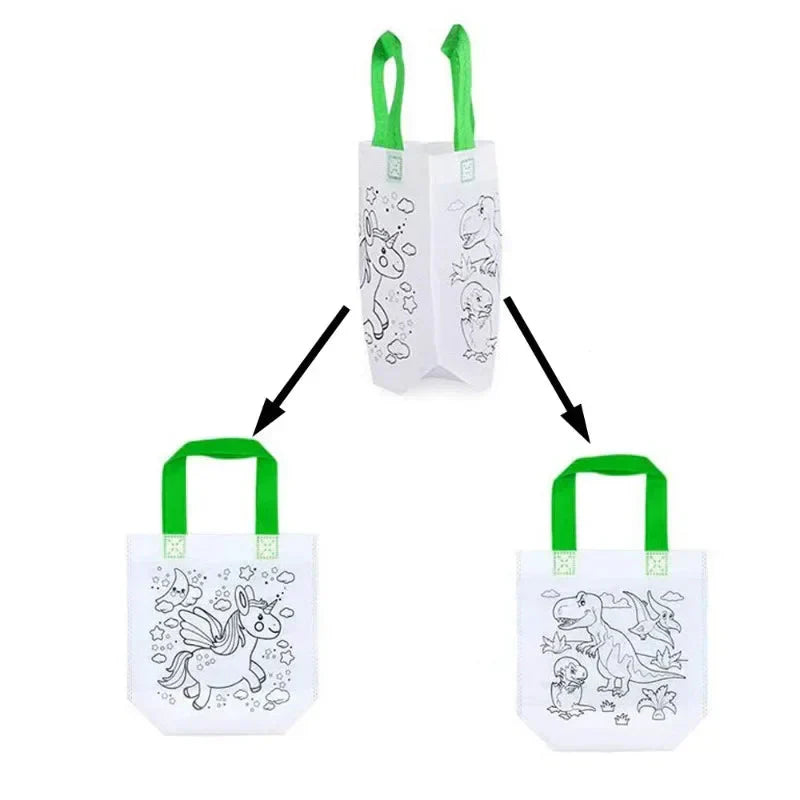 Laste loominguline värvimiskottide komplekt koos vildikatega