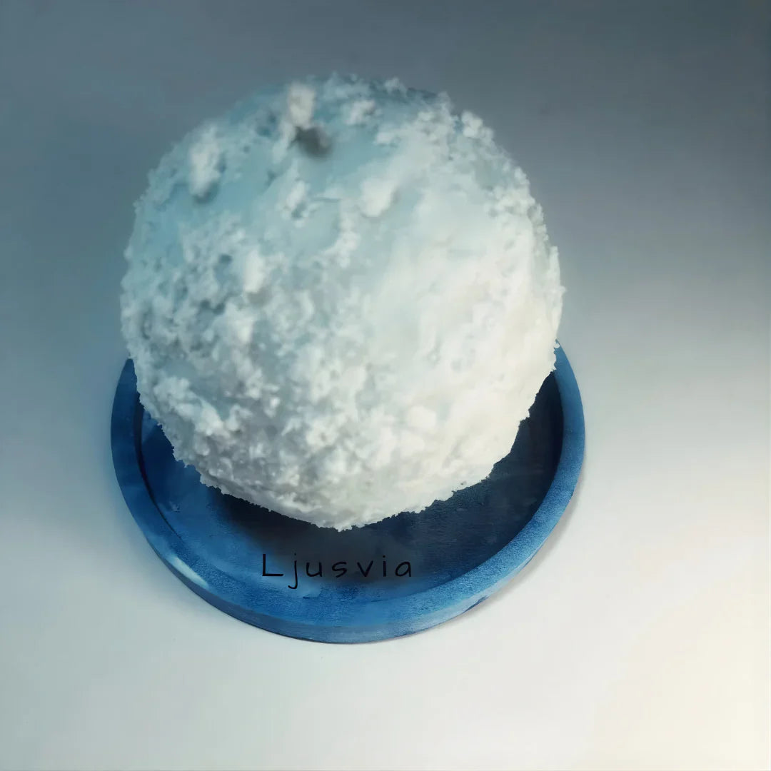 Dekoratiivne talveküünal „Lumepall“