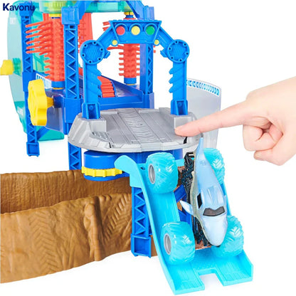 Värvi muutva mänguautode pesula lastele