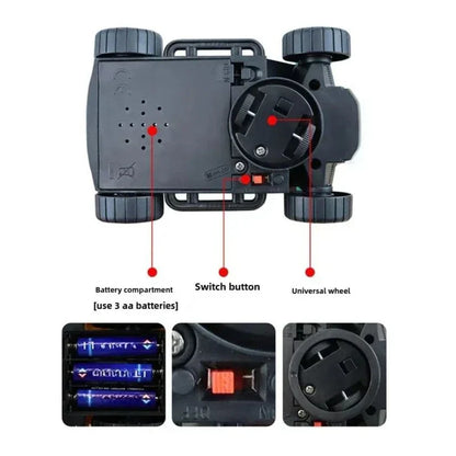 Helendav 360° muusikaline trikimasin