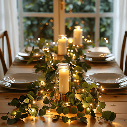 Dekoratiivne valguskett roheliste aktsentidega