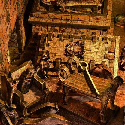 „Egiptuse Farao Hauakambri“ meisterduskomplekt raamaturiiuli kaunistamiseks