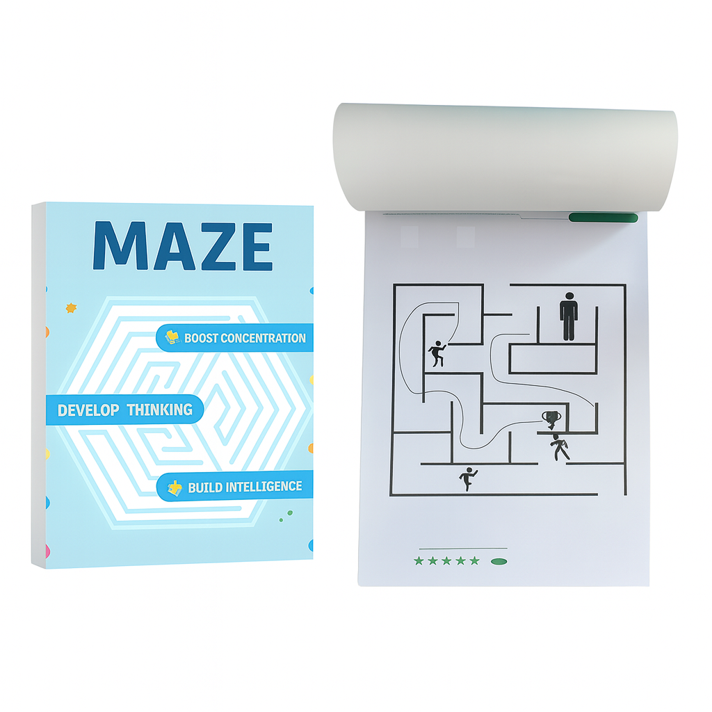 192 labürindi mõistatuste raamat – arendav ja keskendumist treeniv tegevus