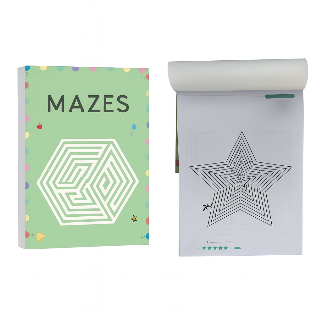 192 labürindi mõistatuste raamat – arendav ja keskendumist treeniv tegevus