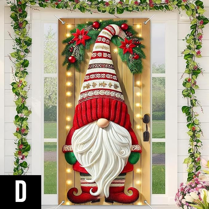 Jõulukrants uksele suure lipsu ja kellukestega – silmapaistev pidulik kaunistus