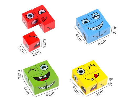 5D näoilmete vahetamise pusle – interaktiivne pere­mäng