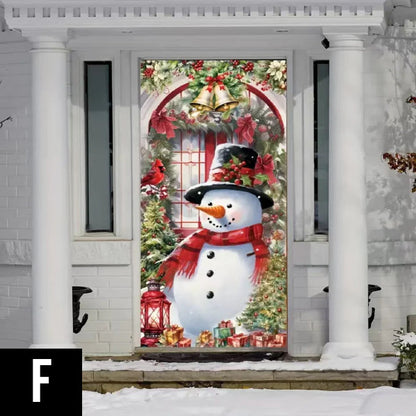 Jõulukrants uksele suure lipsu ja kellukestega – silmapaistev pidulik kaunistus