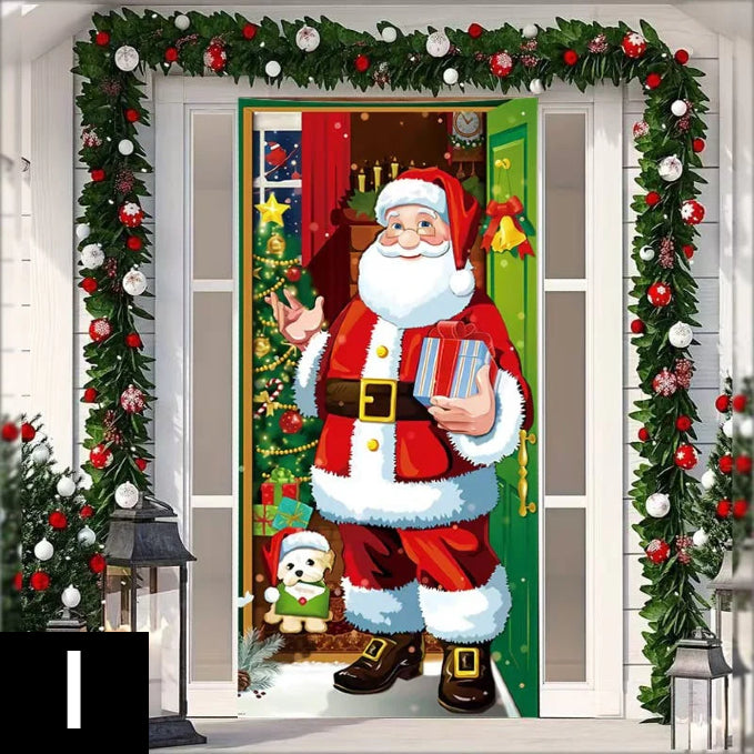 Jõulukrants uksele suure lipsu ja kellukestega – silmapaistev pidulik kaunistus