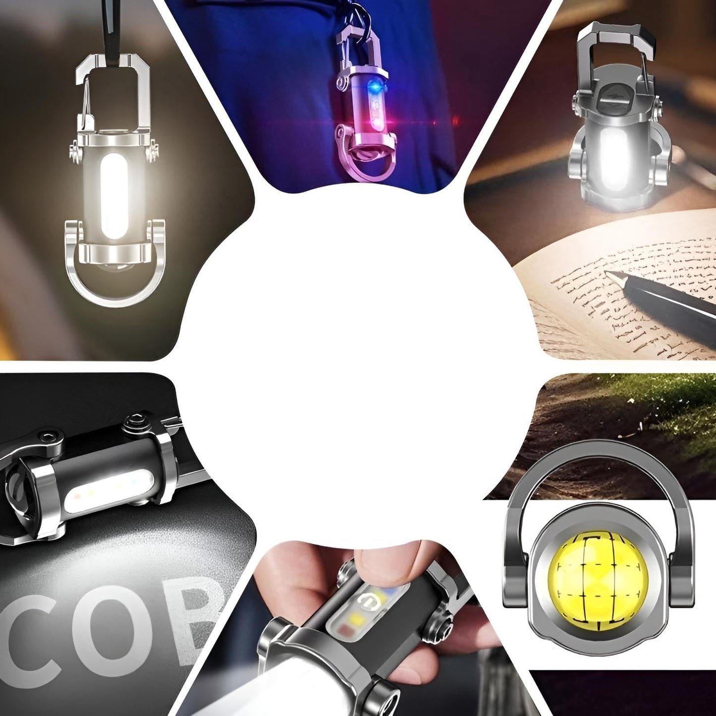 Laetav ere taskulamp võtmehoidjaga