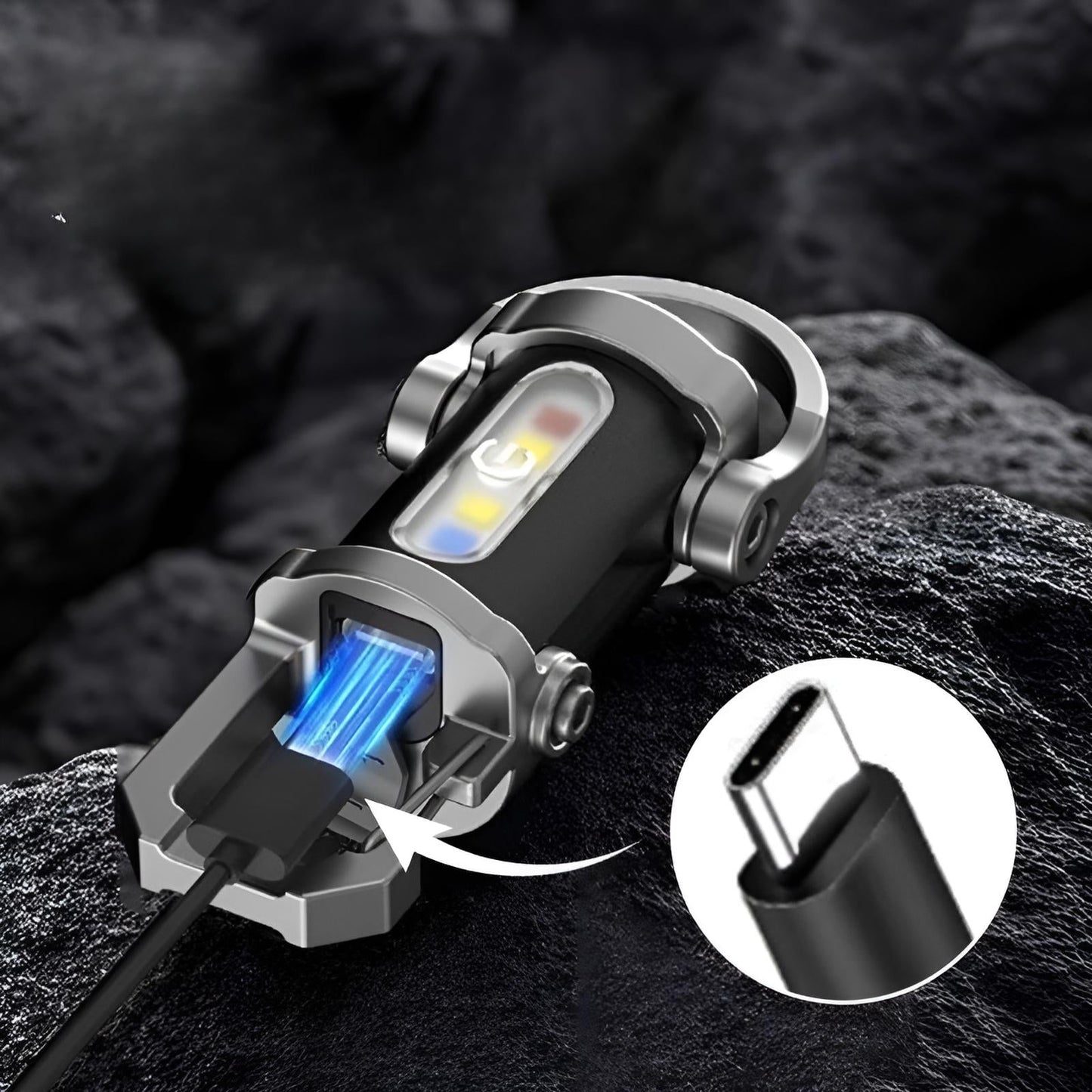 Laetav ere taskulamp võtmehoidjaga