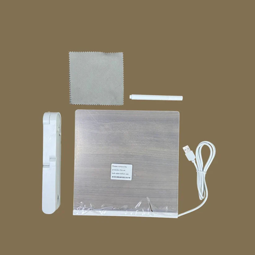 Valgustusega LED-tahvel lastele