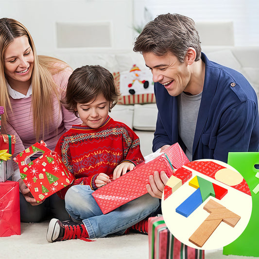 T-kujuline puidust mõistatus lastele ja täiskasvanutele