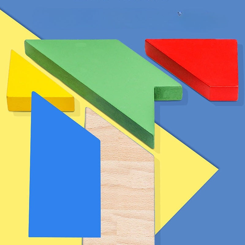 T-kujuline puidust mõistatus lastele ja täiskasvanutele