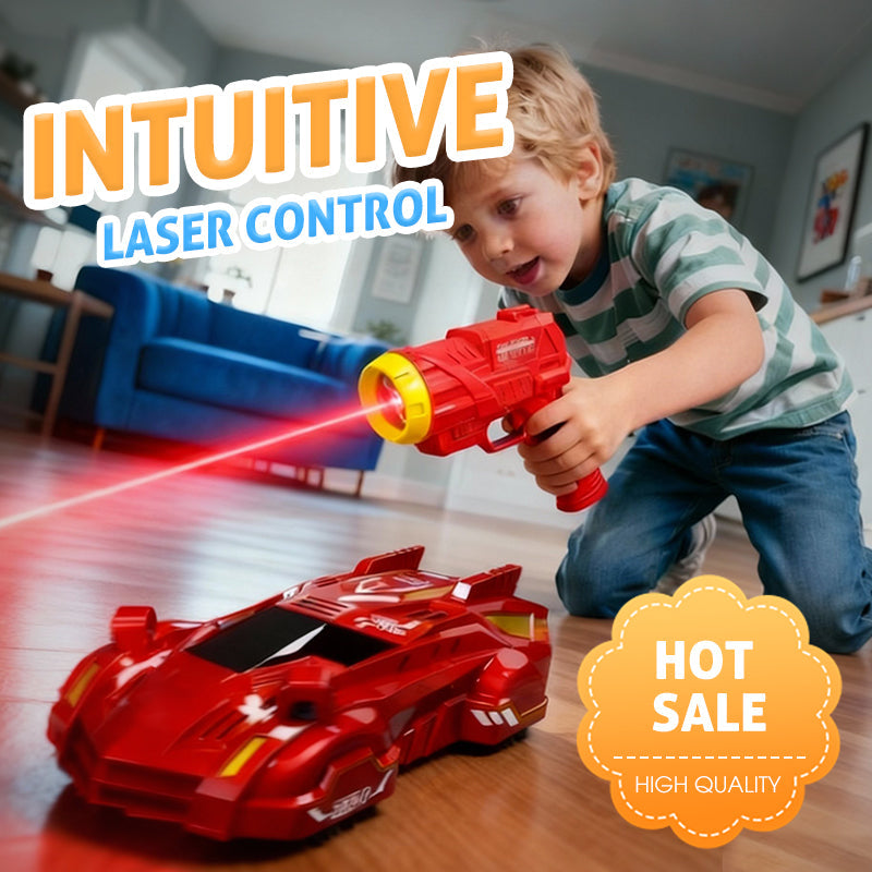 Laserjuhtimisega seintel sõitev RC-auto lastele